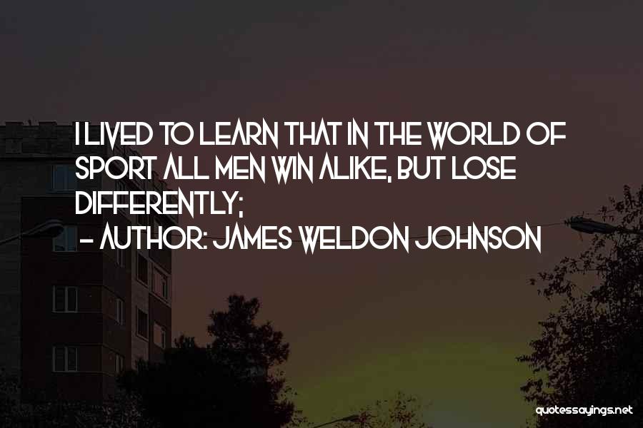 Weldon Johnson Quotes By James Weldon Johnson