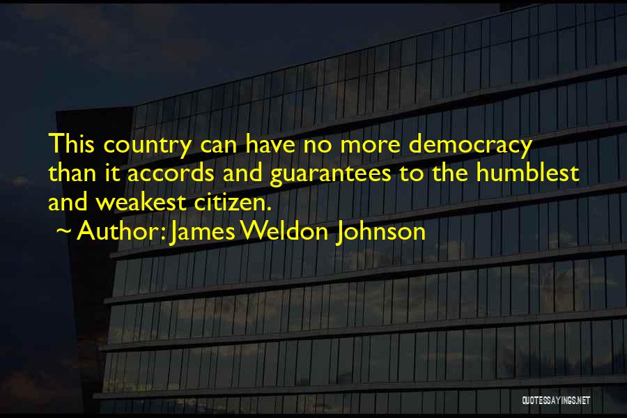 Weldon Johnson Quotes By James Weldon Johnson