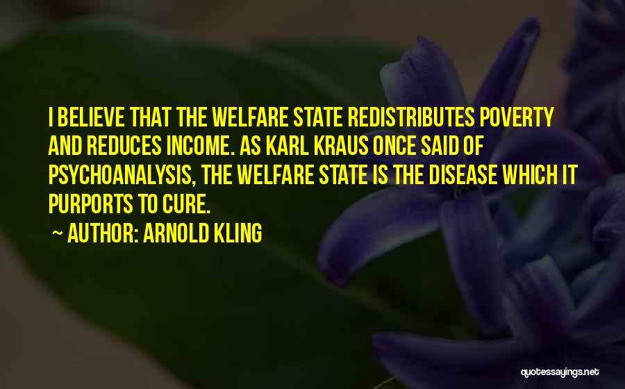 Welfare State Quotes By Arnold Kling