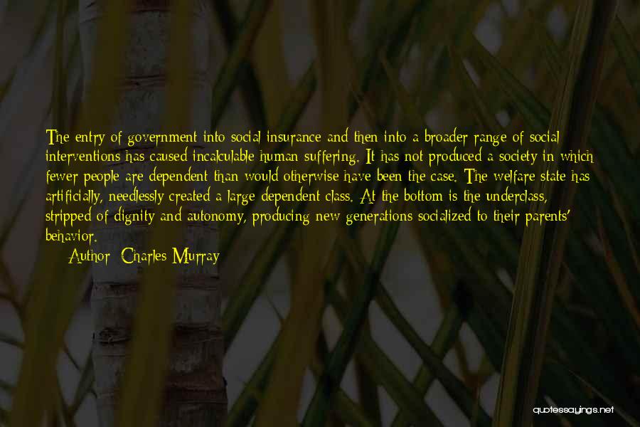 Welfare State Quotes By Charles Murray