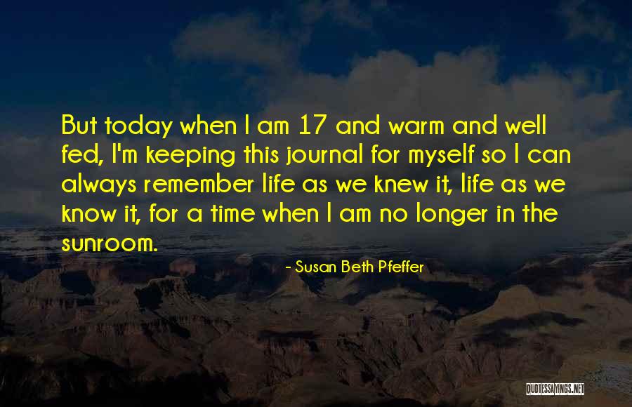 Well Fed Quotes By Susan Beth Pfeffer Well Fed Quotes By Susan Beth Pfeffer