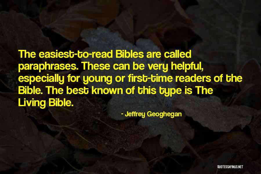 Well Known Bible Quotes By Jeffrey Geoghegan