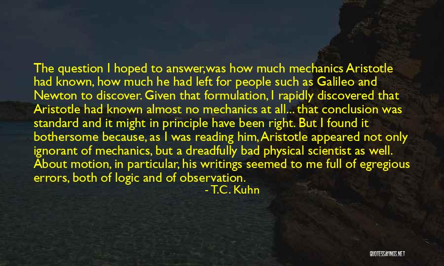 Well Known Quotes By T.C. Kuhn Well Known Quotes By T.C. Kuhn