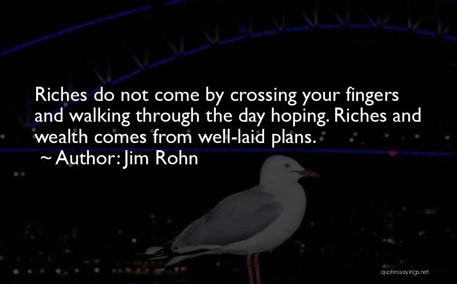 Well Laid Plans Quotes By Jim Rohn
