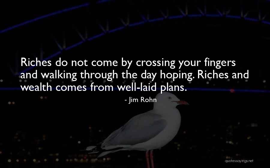 Well Laid Plans Quotes By Jim Rohn