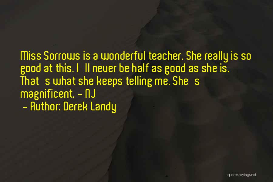 We'll Miss You Teacher Quotes By Derek Landy