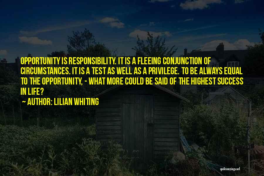 Well Said Quotes By Lilian Whiting