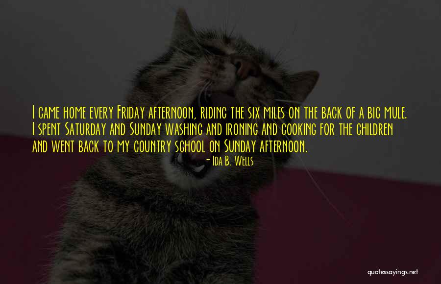 Well Spent Saturday Quotes By Ida B. Wells Well Spent Saturday Quotes By Ida B. Wells