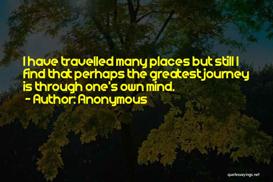 Well Travelled Quotes By Anonymous