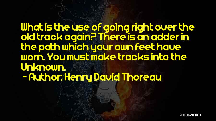 Well Worn Path Quotes By Henry David Thoreau