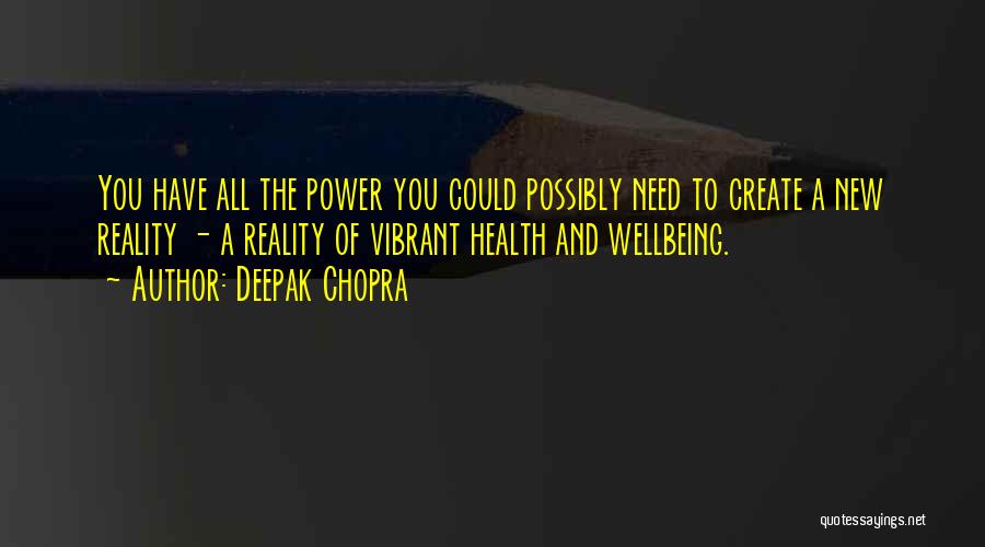 Wellbeing And Health Quotes By Deepak Chopra
