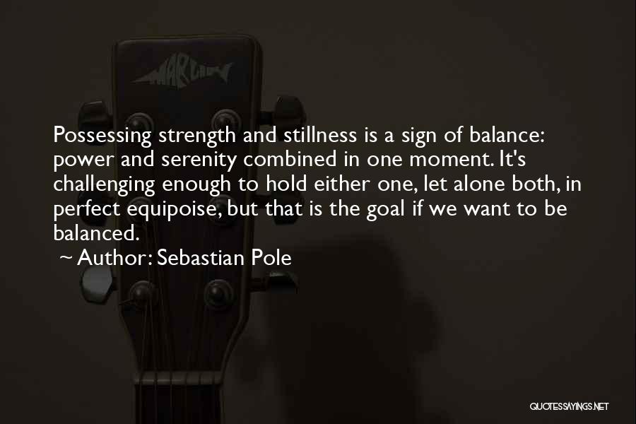 Wellness And Balance Quotes By Sebastian Pole