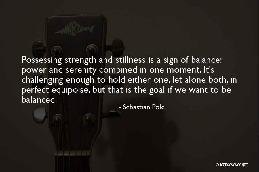 Wellness And Balance Quotes By Sebastian Pole