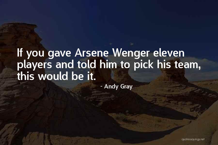 Wenger Quotes By Andy Gray