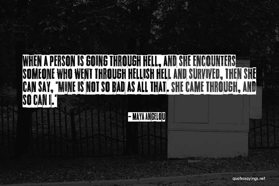 Went Through Hell Quotes By Maya Angelou Went Through Hell Quotes By Maya Angelou