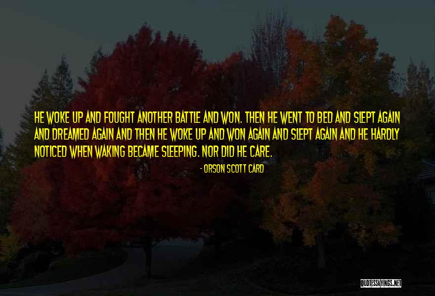 Went To Bed Quotes By Orson Scott Card Went To Bed Quotes By Orson Scott Card