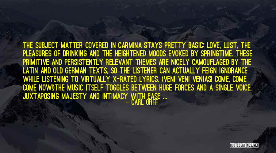 Werding Hoffman Quotes By Carl Orff Werding Hoffman Quotes By Carl Orff