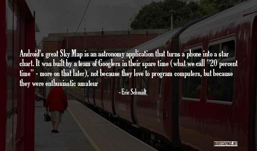 We're A Team Love Quotes By Eric Schmidt We're A Team Love Quotes By Eric Schmidt
