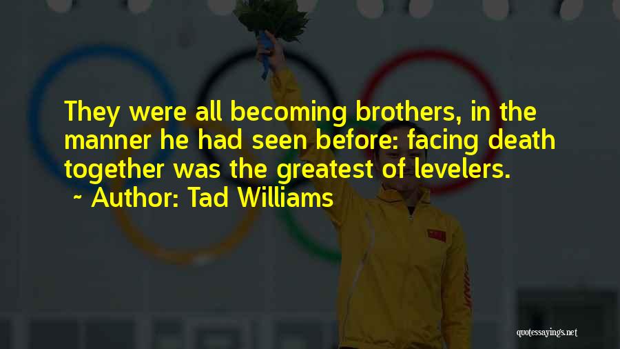 Were Brothers Quotes By Tad Williams