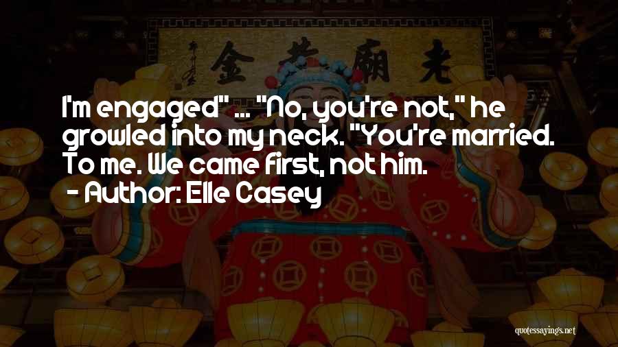We're Engaged Quotes By Elle Casey