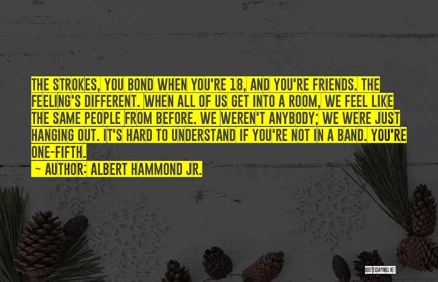 We're Not Friends Quotes By Albert Hammond Jr.