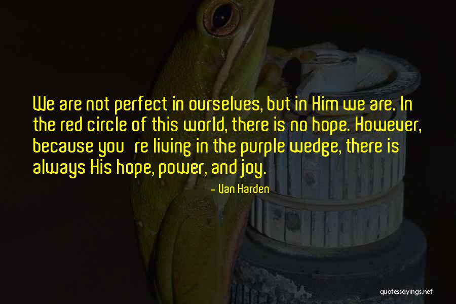 We're Not Perfect But Quotes By Van Harden