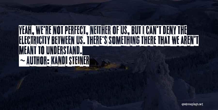 We're Not Perfect Love Quotes By Kandi Steiner