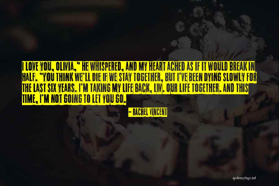 We're Not Together But I Love You Quotes By Rachel Vincent