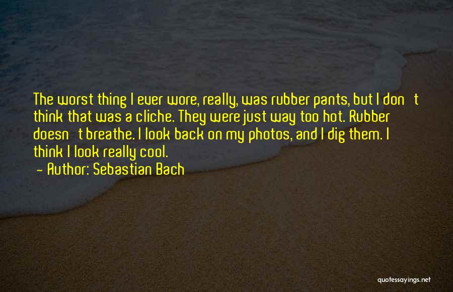 Were Too Cool Quotes By Sebastian Bach