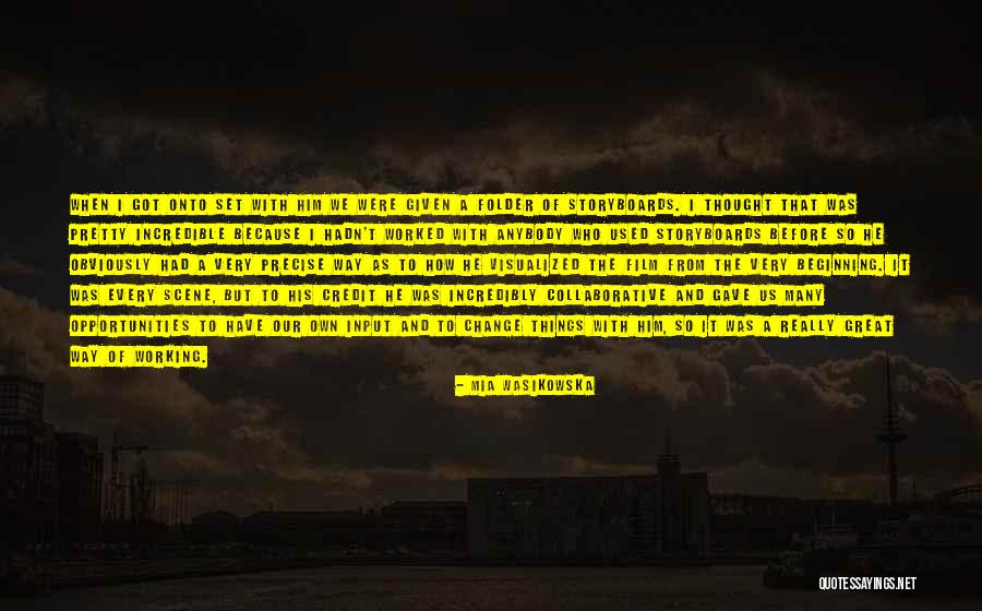 Wescheck Quotes By Mia Wasikowska Wescheck Quotes By Mia Wasikowska