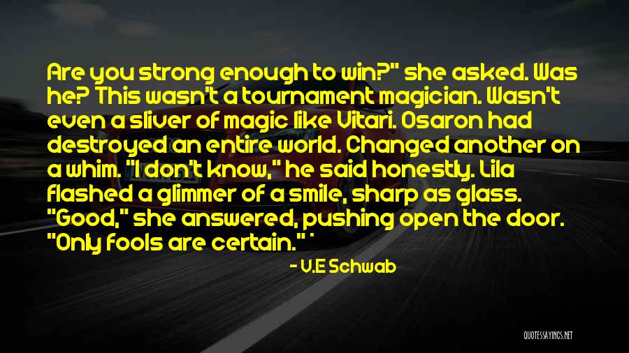 Wessels Company Quotes By V.E Schwab Wessels Company Quotes By V.E Schwab