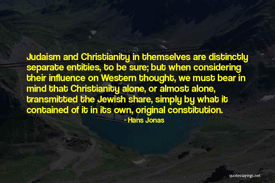 Western Christianity Quotes By Hans Jonas Western Christianity Quotes By Hans Jonas