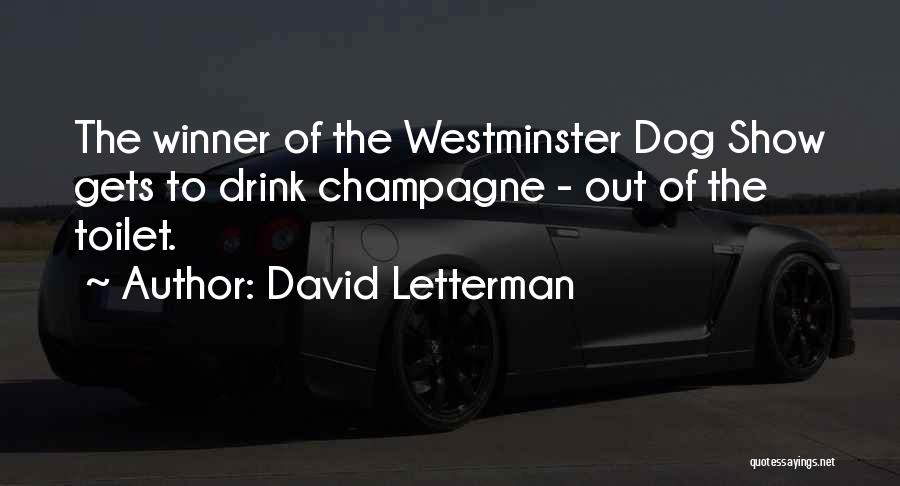 Westminster Dog Show Quotes By David Letterman