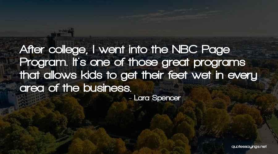 Wet Feet Quotes By Lara Spencer