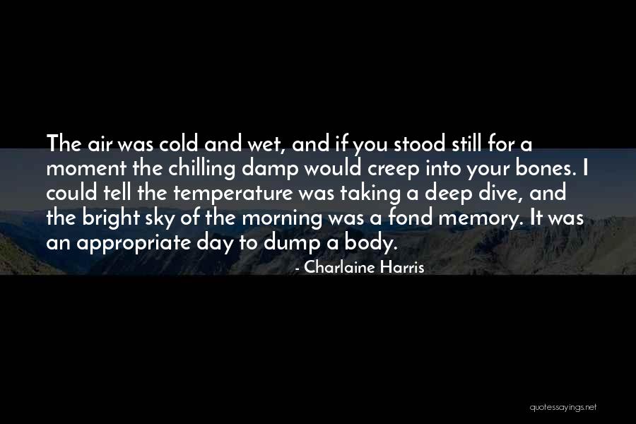 Wet Morning Quotes By Charlaine Harris