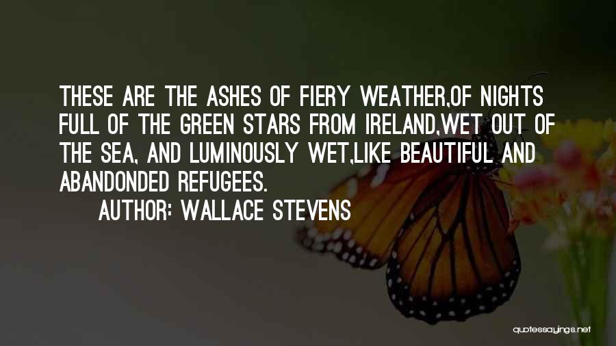 Wet Weather Quotes By Wallace Stevens