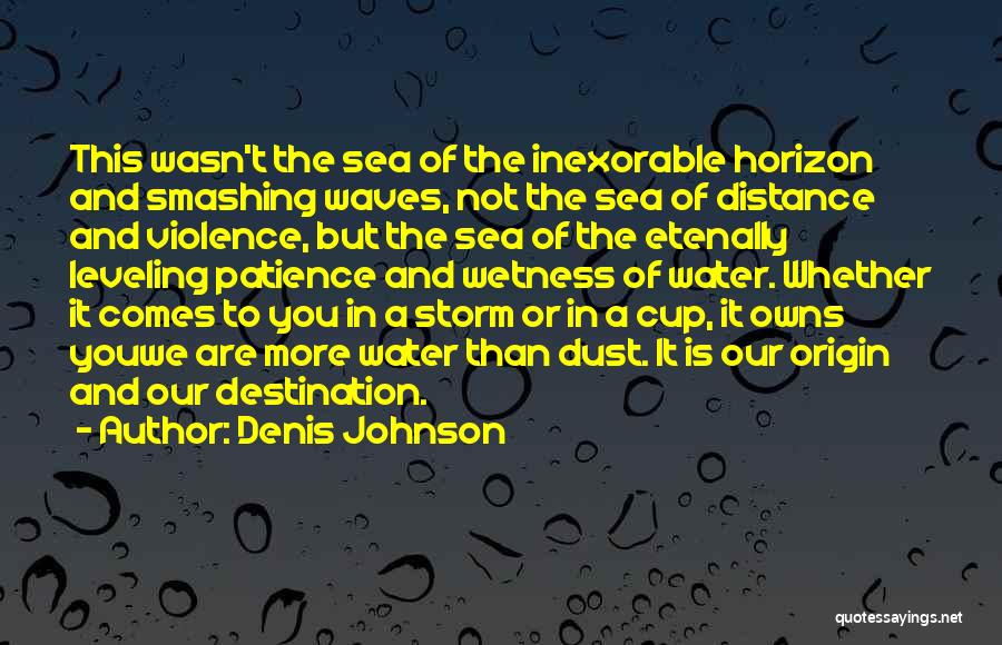 Wetness Quotes By Denis Johnson