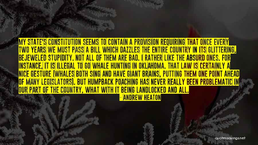 Whales Quotes By Andrew Heaton Whales Quotes By Andrew Heaton