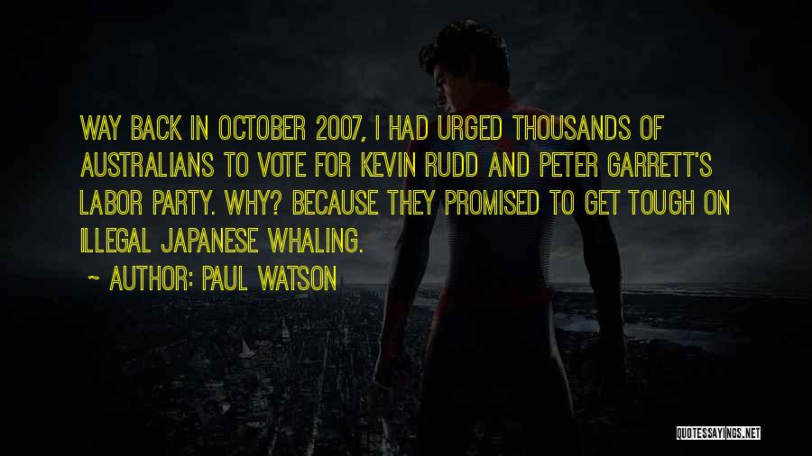 Whaling Quotes By Paul Watson