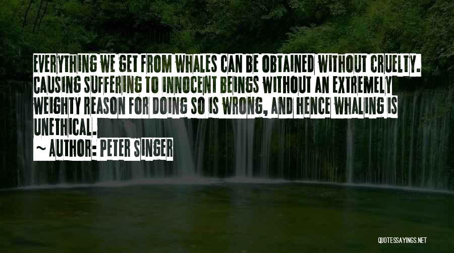 Whaling Quotes By Peter Singer