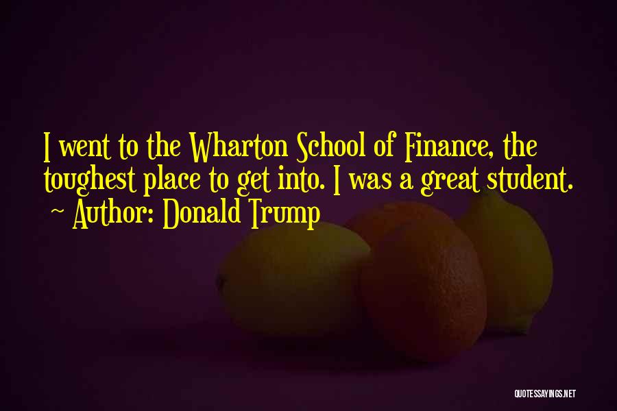 Wharton Quotes By Donald Trump