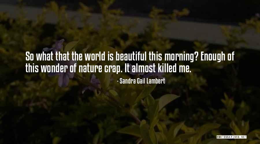 What A Beautiful Morning Quotes By Sandra Gail Lambert What A Beautiful Morning Quotes By Sandra Gail Lambert