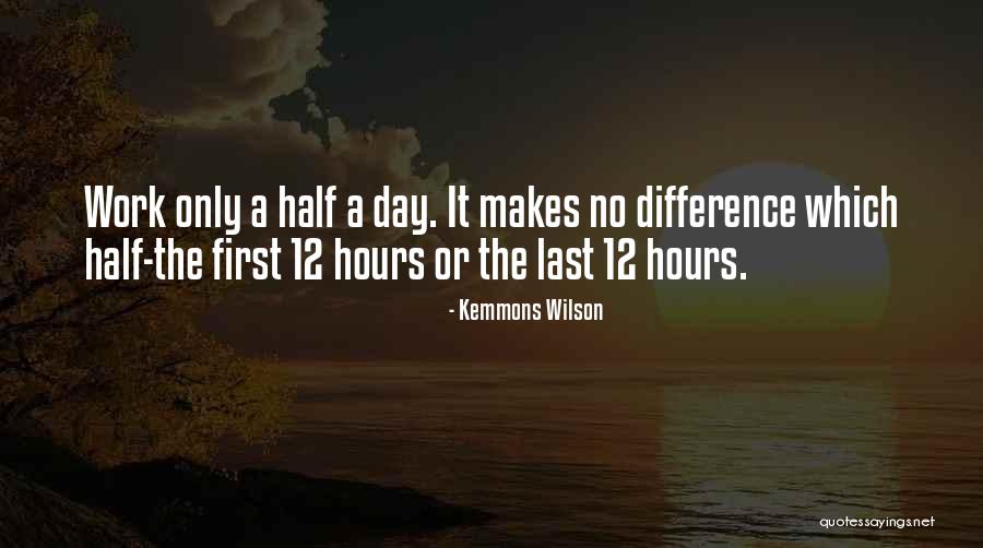 What A Difference A Day Makes Quotes By Kemmons Wilson
