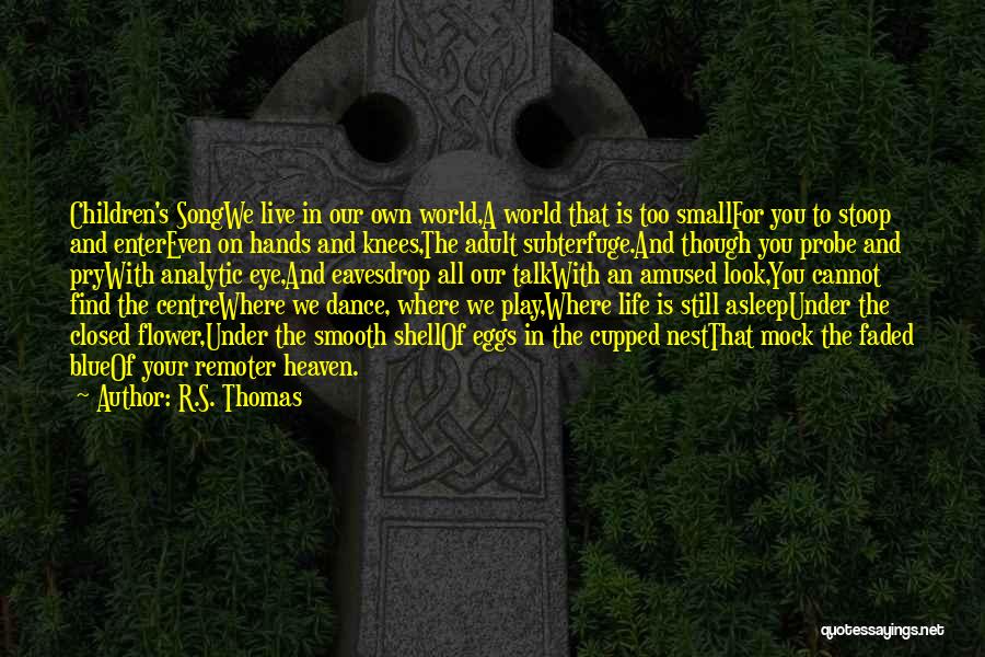 What A Small World We Live In Quotes By R.S. Thomas