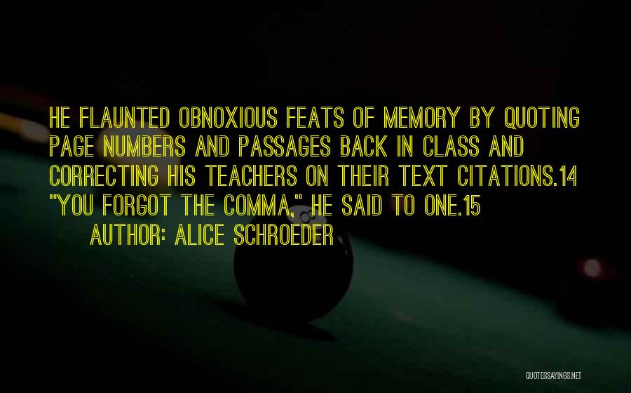 What Alice Forgot Quotes By Alice Schroeder