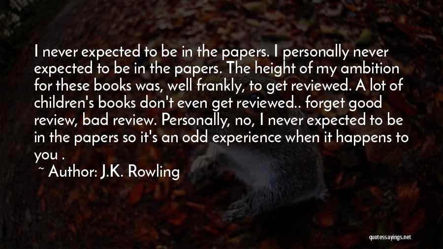 What Are Book Review Quotes By J.K. Rowling