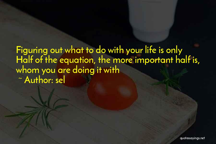What Are You Doing With Your Life Quotes By Sel