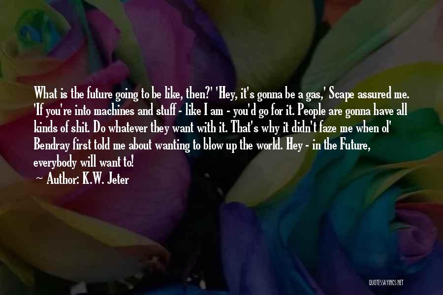 What Are You Going To Do With Me Quotes By K.W. Jeter
