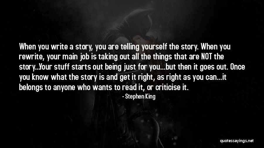 What Belongs To You Quotes By Stephen King