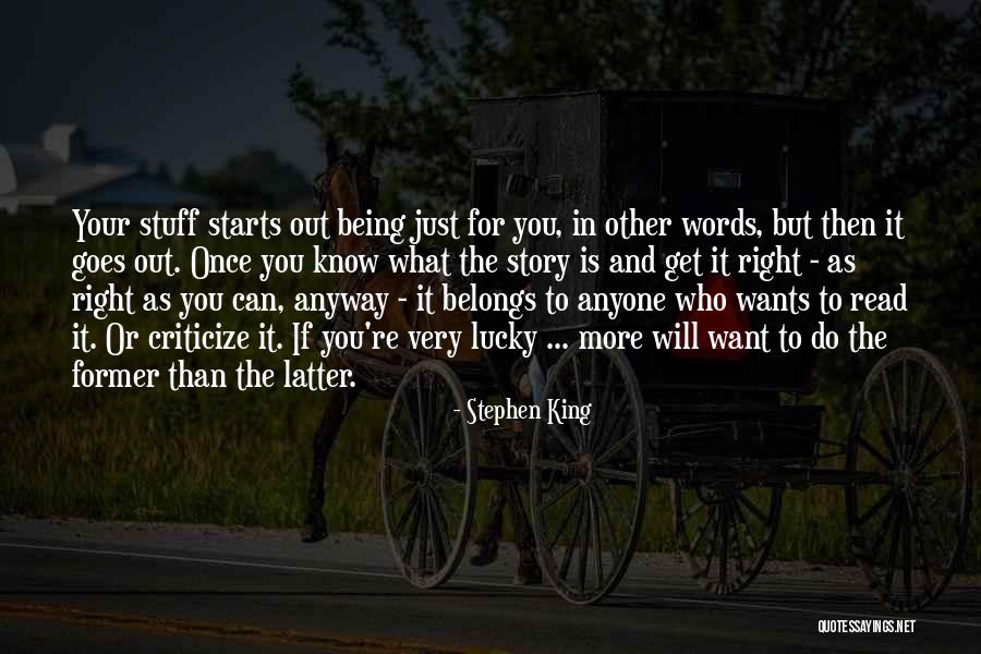 What Belongs To You Quotes By Stephen King